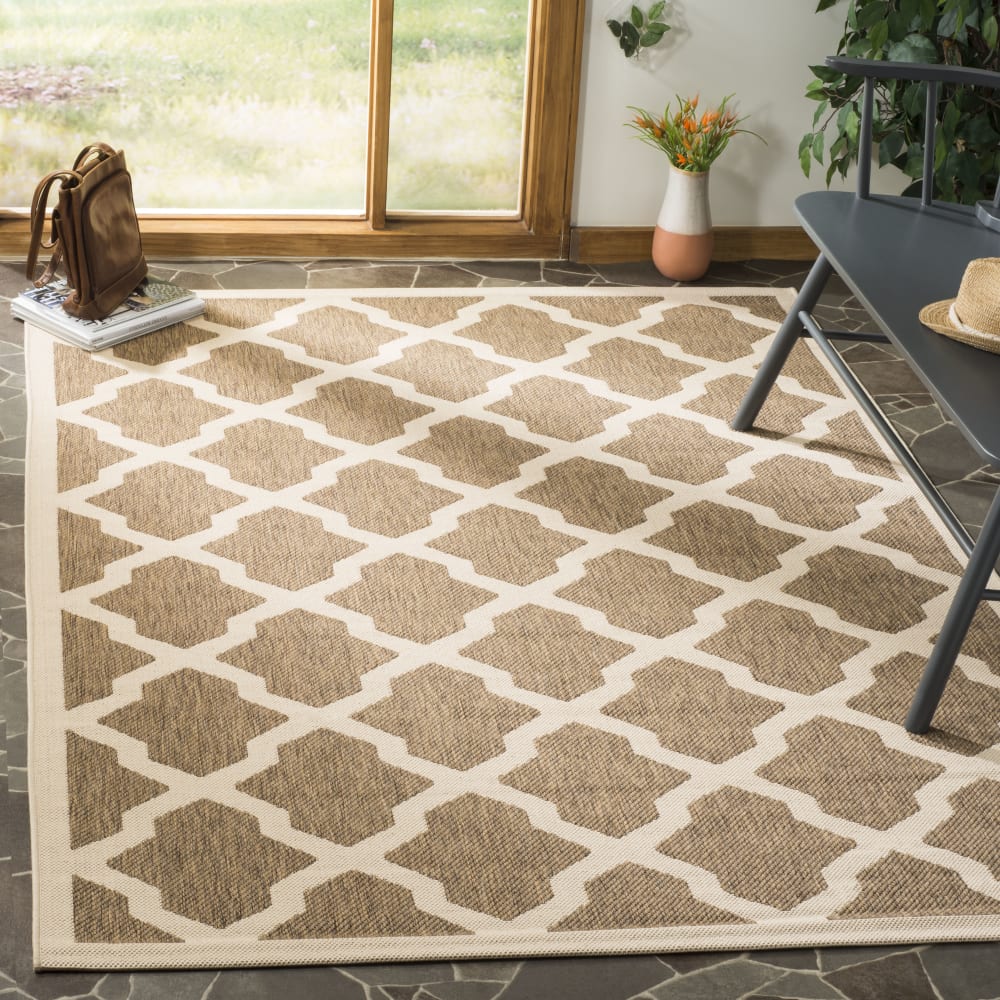 Safavieh Spalier Polypropylen-Teppich in Braun/Weiß, 201 x 290 cm style classic chic Braun Pp - Polypropylen