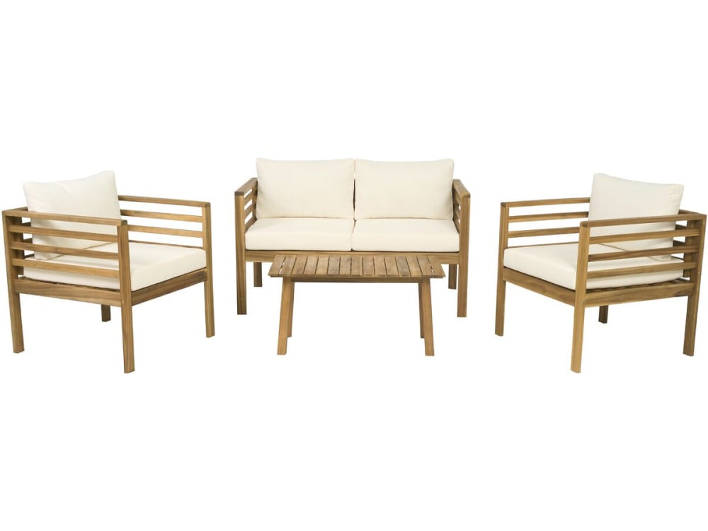 Salon de jardin 4 places - teck