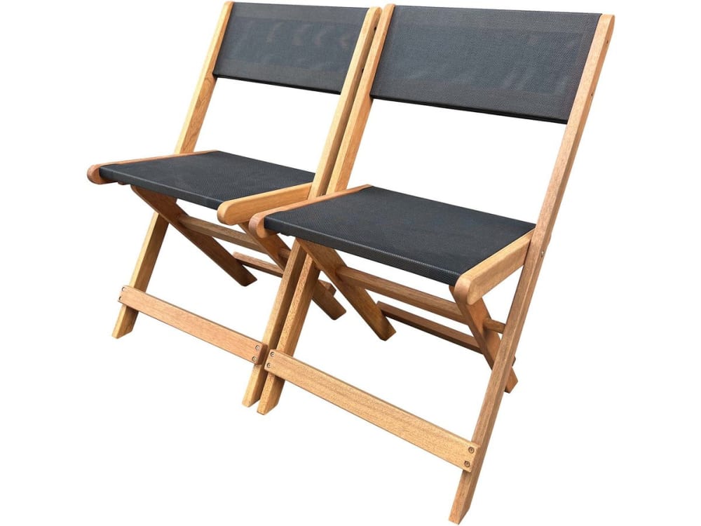 Lot de 2 chaises pliantes