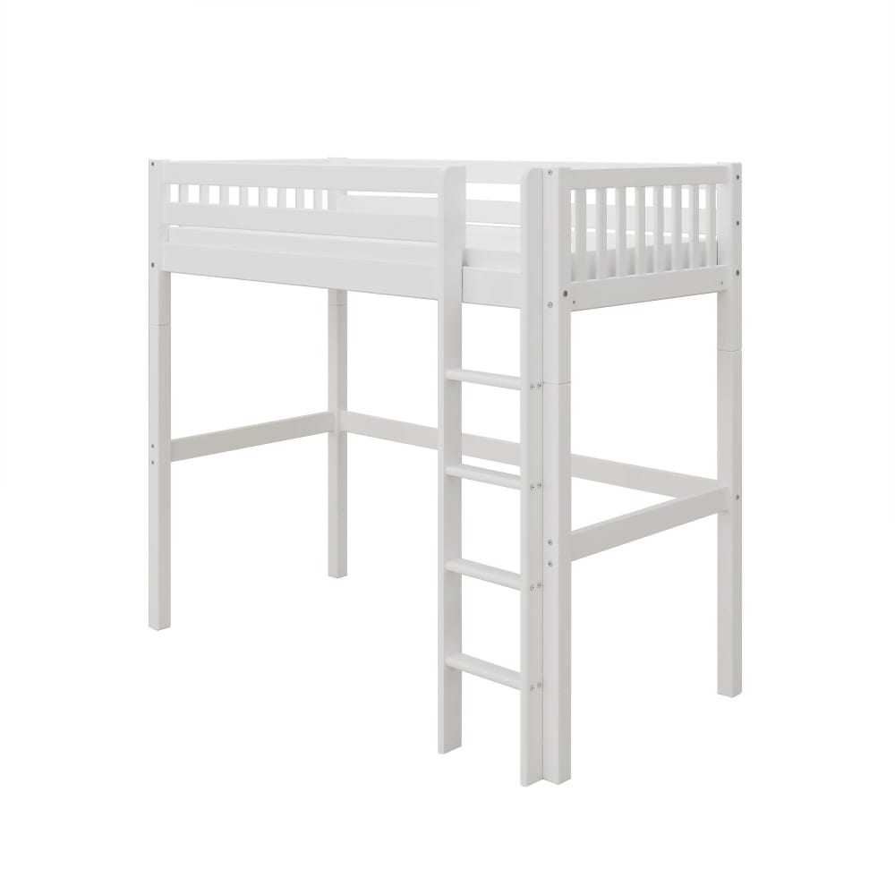 Hochbett Massivholz Kiefer Weiß 90x200 - Maisons Du Monde