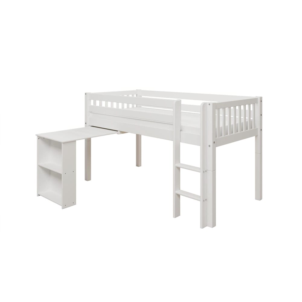 Hochbett Massivholz Kiefer Weiß 90x200 - Maisons Du Monde