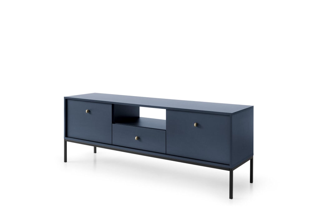 meuble TV coloris bleu