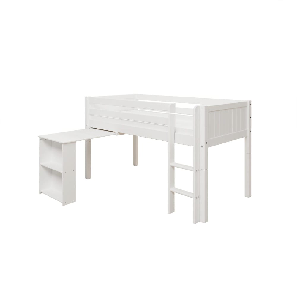 Hochbett Massivholz Kiefer Weiß 90x200 - Maisons Du Monde