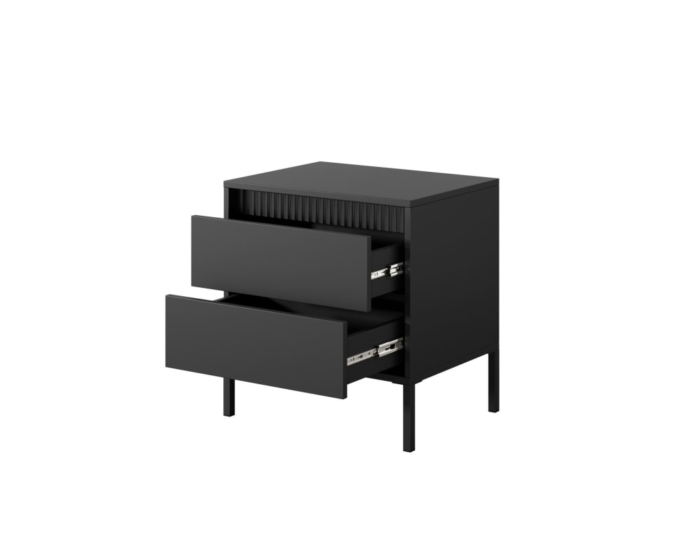 Table de chevet coloris noir 54 x 40 x 56 cm