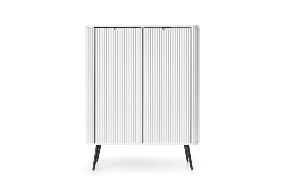 Sideboard Weiß Schwarz 103 x 39 x 129 cm - Maisons Du Monde