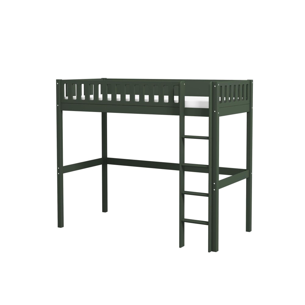Hochbett Massivholz Kiefer Grün 90x200 - Maisons Du Monde