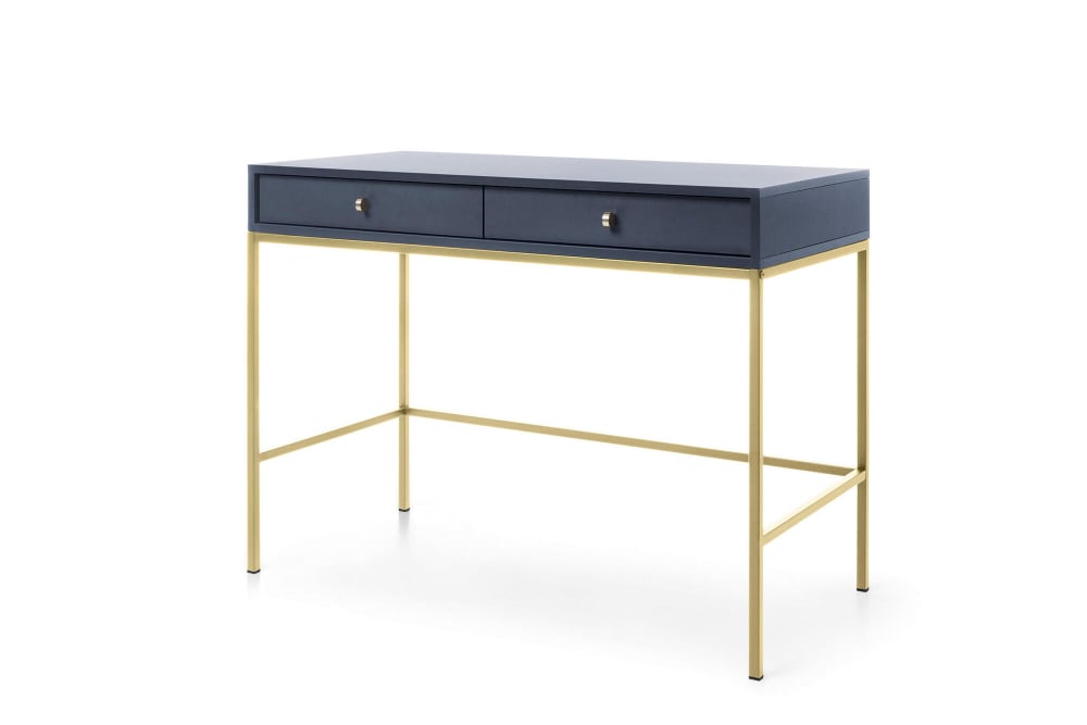 Furnlux Konsolentisch Blau 104 x 50 x 78 cm style modern Blau Spanplatte
