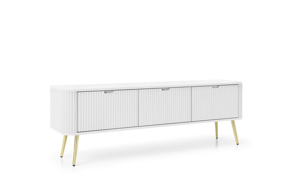 Meuble TV coloris blanc