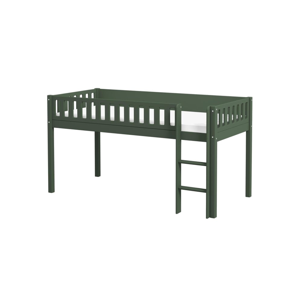 Hochbett Massivholz Kiefer Grün 90x200 - Maisons Du Monde