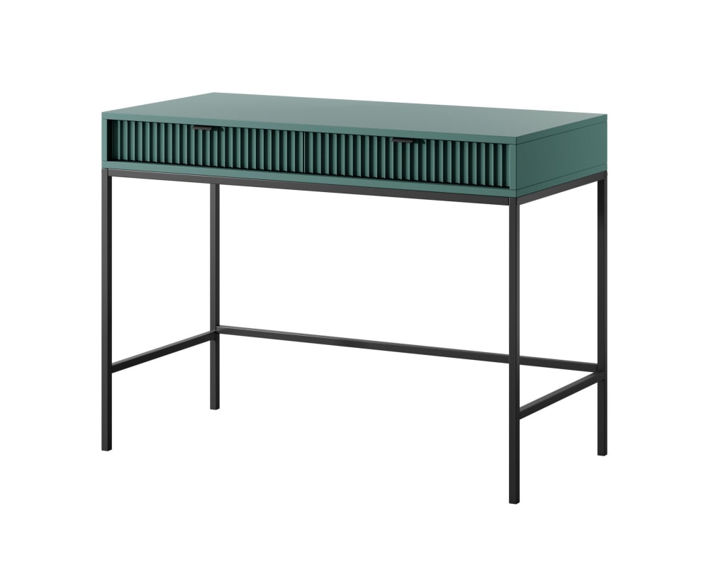 Furnlux Konsolentisch Grün Schwarz 104 x 50 x 77 cm style vintage Grün Spanplatte