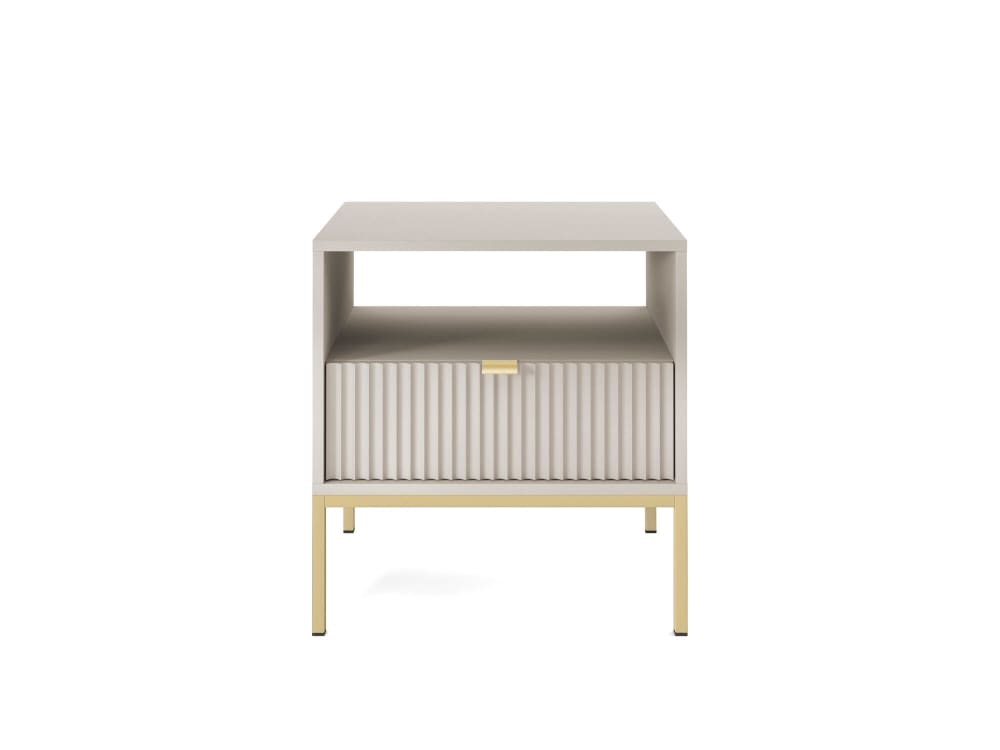 Nachttisch Beige Gold 54 x 39 x 56 cm - Maisons Du Monde