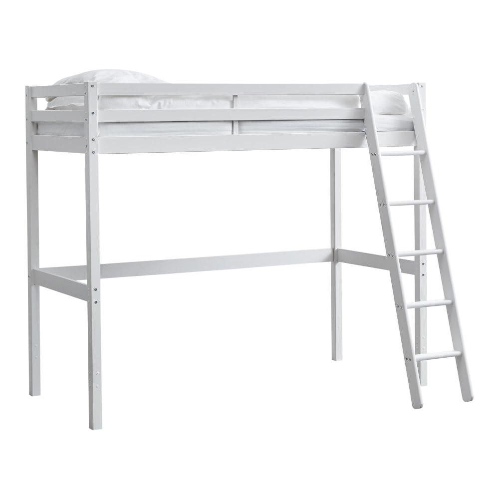 Hochbett Massivholz Kiefer Weiß 90x200 - Maisons Du Monde