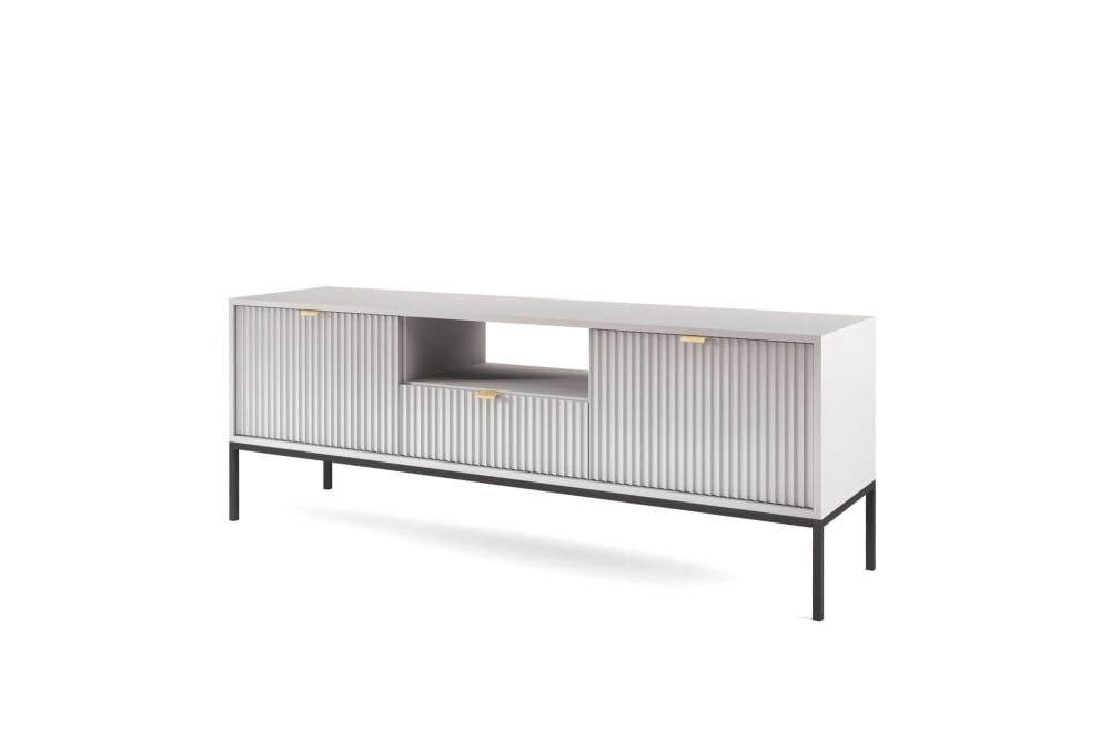 Meuble TV coloris gris