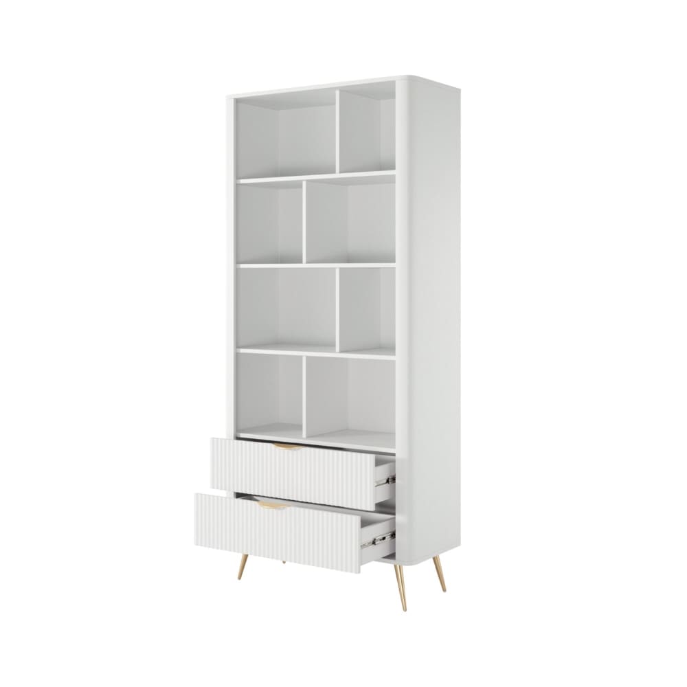 Vitrine coloris blanc 88 x 38 x 194 cm