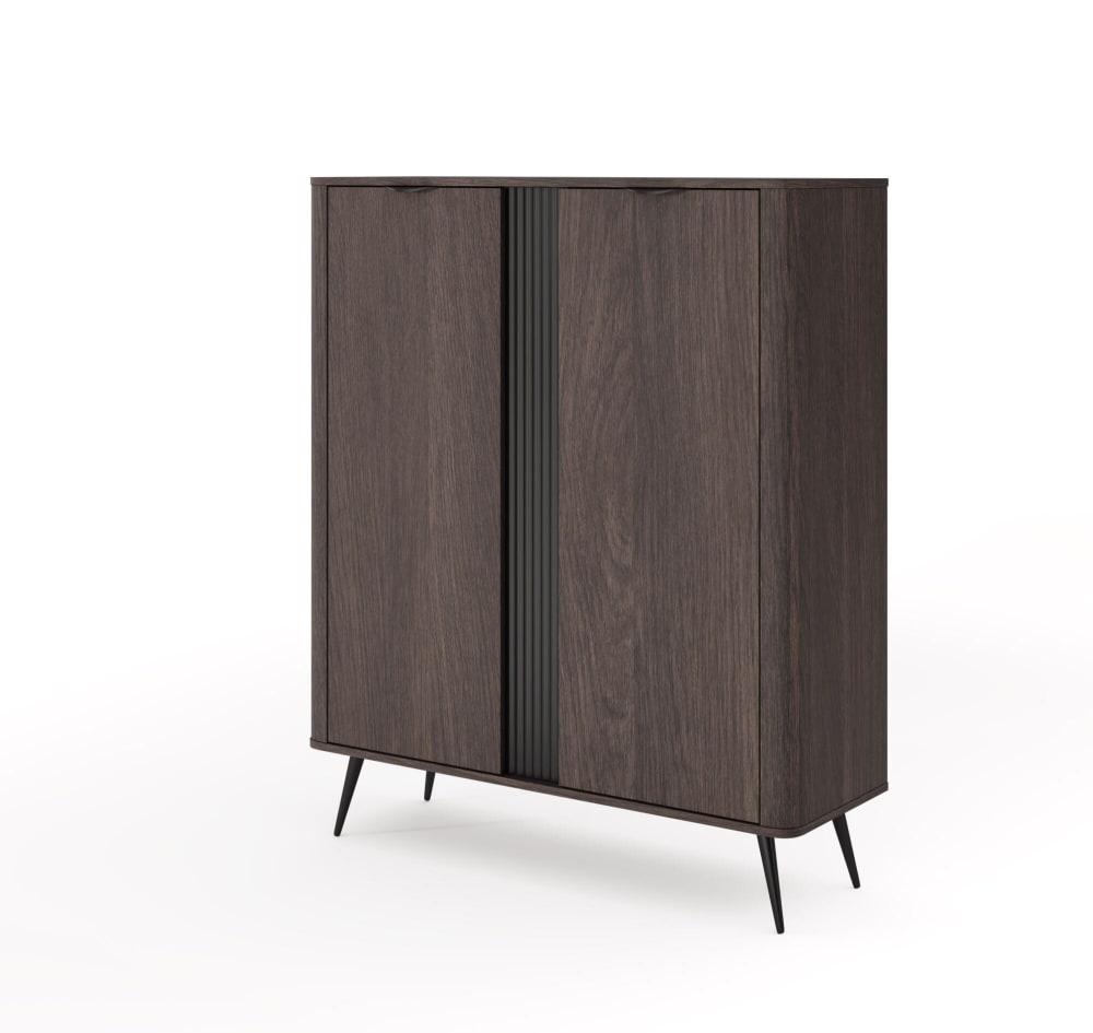 vitrine coloris marron