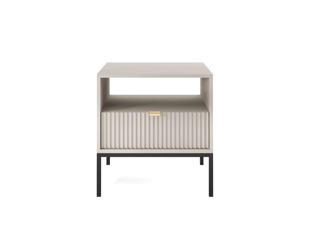 Nachttisch Beige Schwarz 54 x 39 x 56 cm - Maisons Du Monde