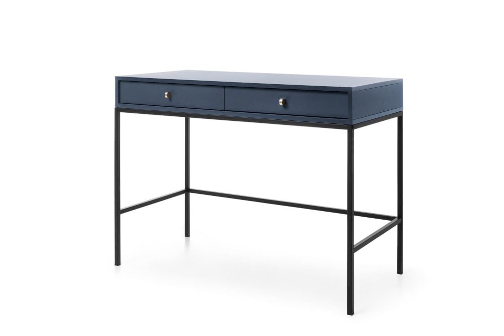 Furnlux Konsolentisch Blau 104 x 50 x 78 cm style modern Blau Spanplatte