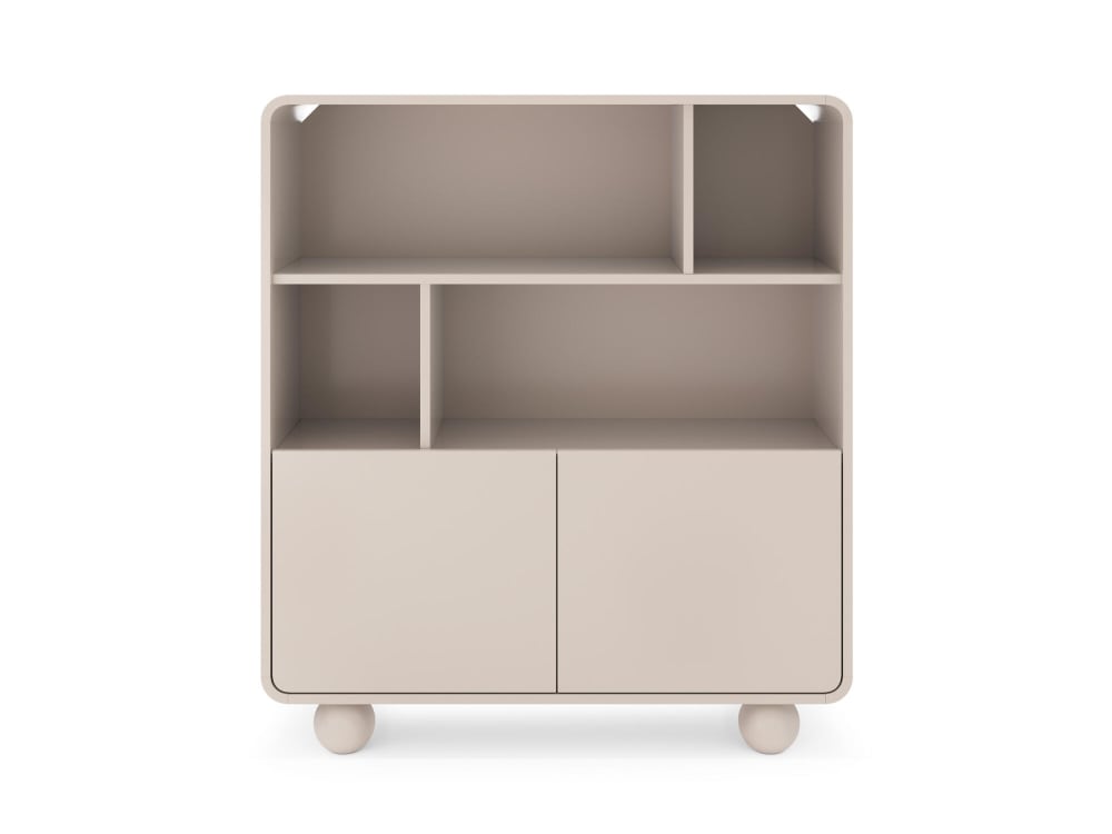 Vitrine coloris beige 108 x 39 x 121 cm
