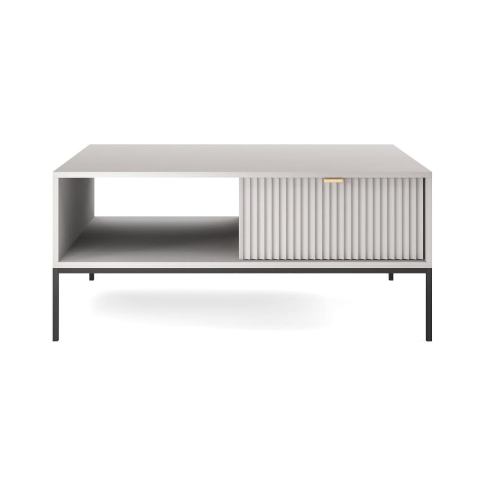 Table basse coloris gris 104 x 68 x 48 cm