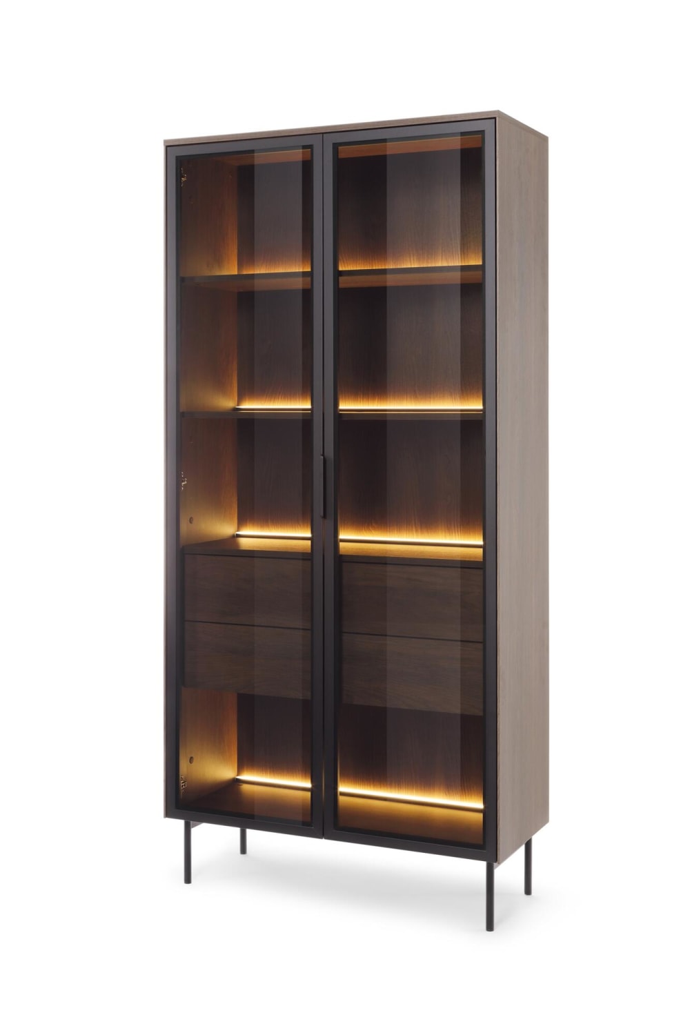 vitrine coloris marron