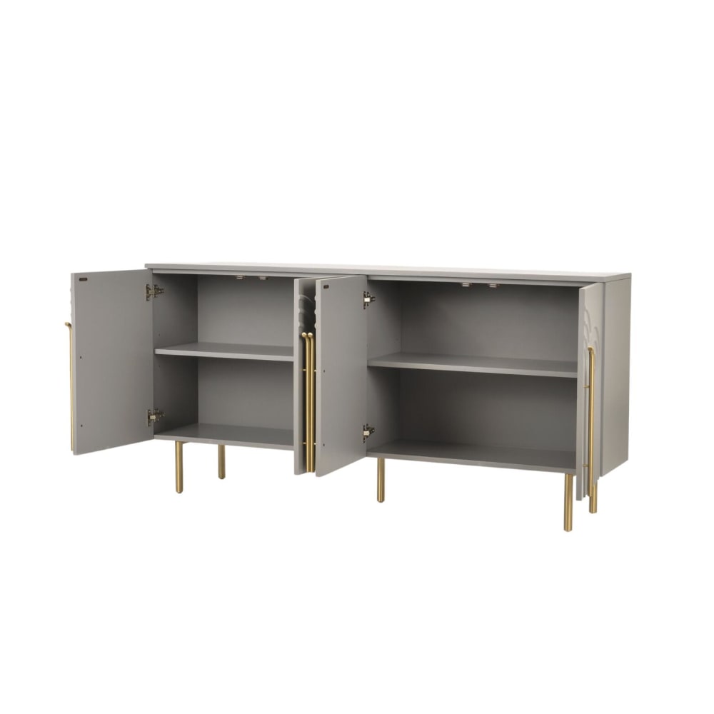 Sideboard Hellgrau 180 x 40 x 88 cm - Maisons Du Monde
