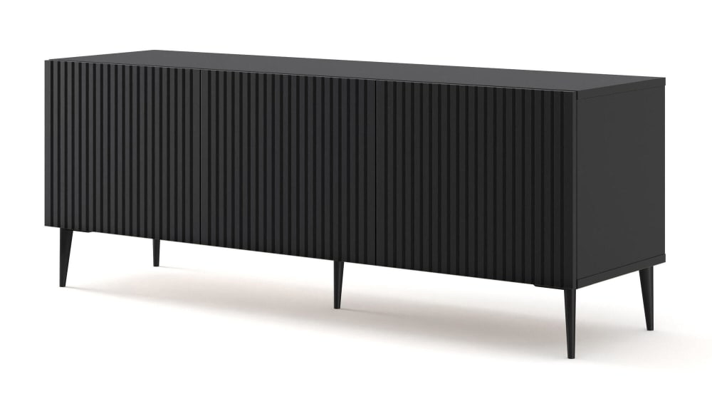 Meuble TV coloris noir - 150