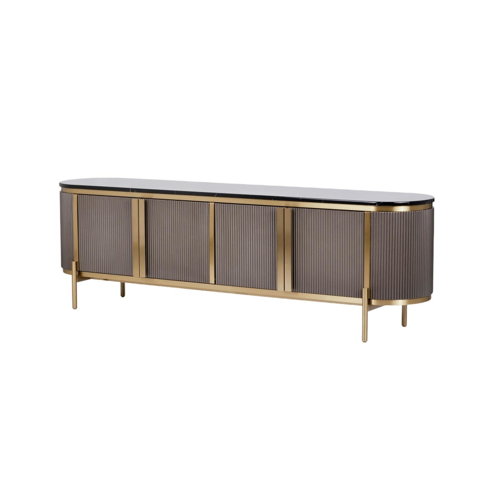 Meuble TV coloris gris