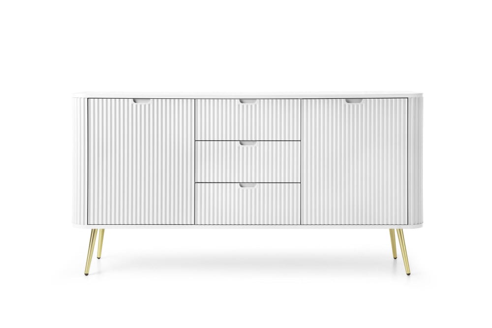 Sideboard Weiß Gold 168 x 39 x 87 cm - Maisons Du Monde