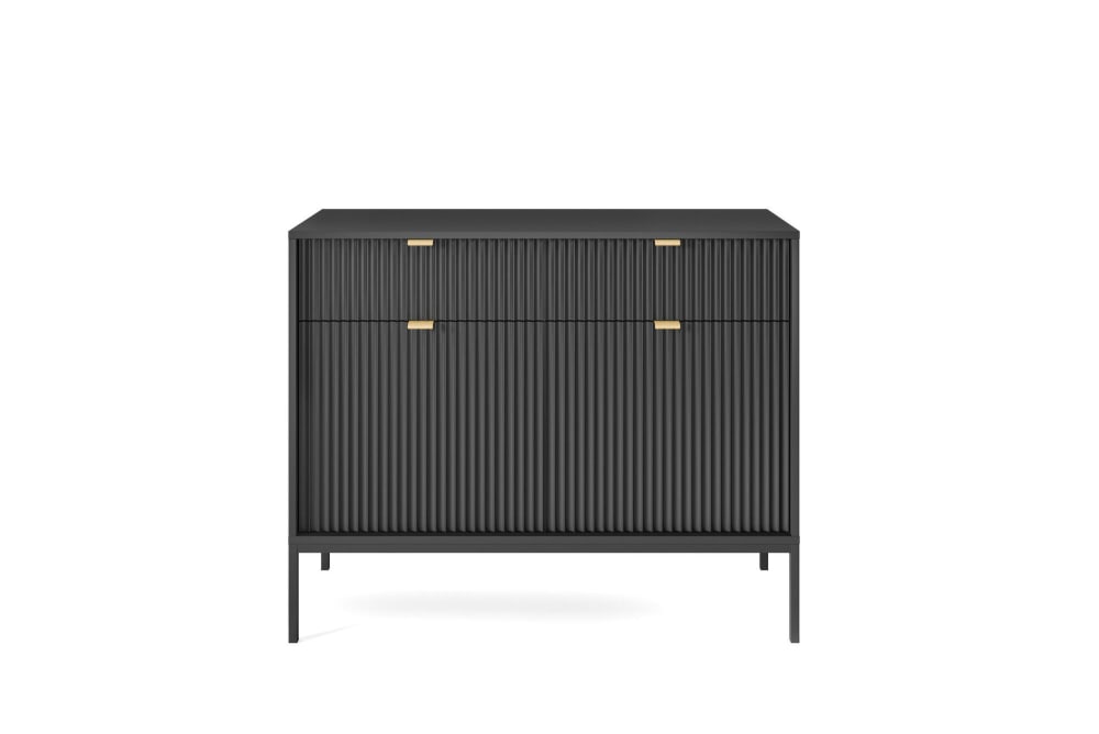 Sideboard Schwarz 104 x 39 x 83 cm - Maisons Du Monde