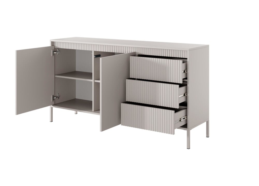 Sideboard Weiß 153 x 39 x 81 cm - Maisons Du Monde