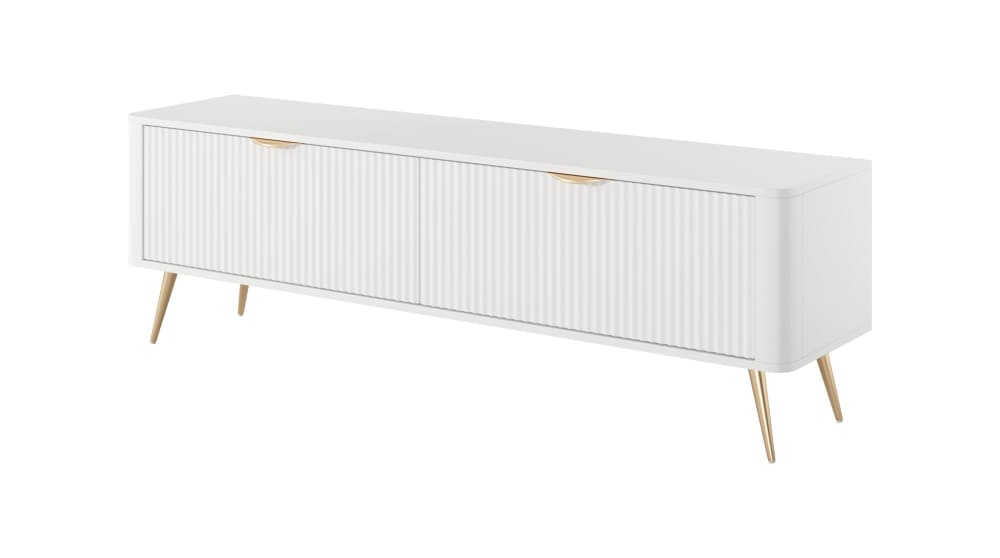 Meuble TV coloris blanc - 163