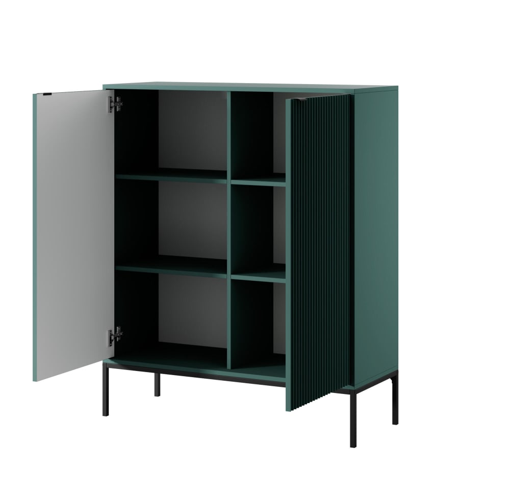 Sideboard Grün Schwarz 104 x 39 x 125 cm - Maisons Du Monde