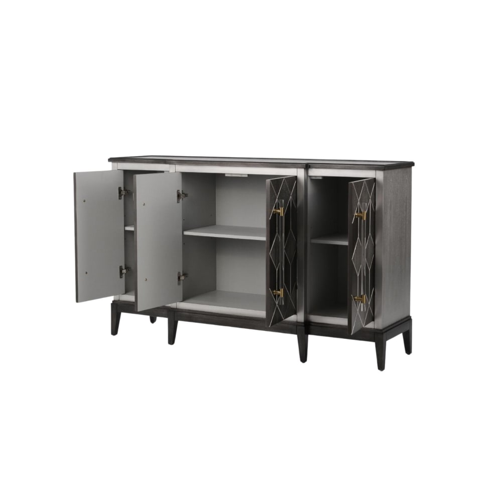 Sideboard Grau 152 x 42 x 92 cm - Maisons Du Monde