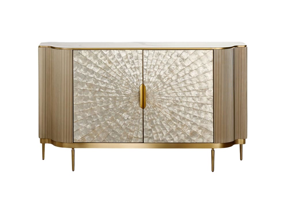 Sideboard Gold 150 x 40 x 88 cm - Maisons Du Monde