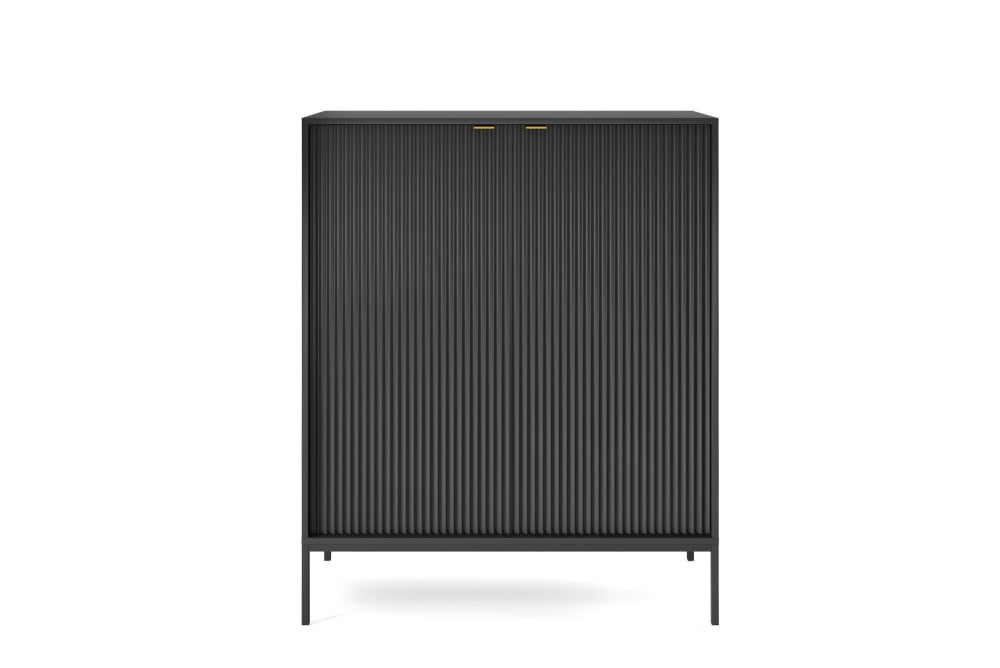 Sideboard Schwarz 104 x 39 x 125 cm - Maisons Du Monde