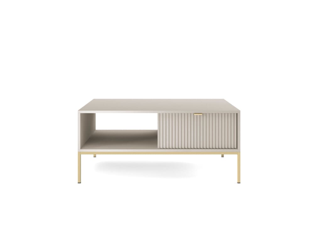 Couchtisch Beige Gold 104 x 68 x 48 cm - Maisons Du Monde