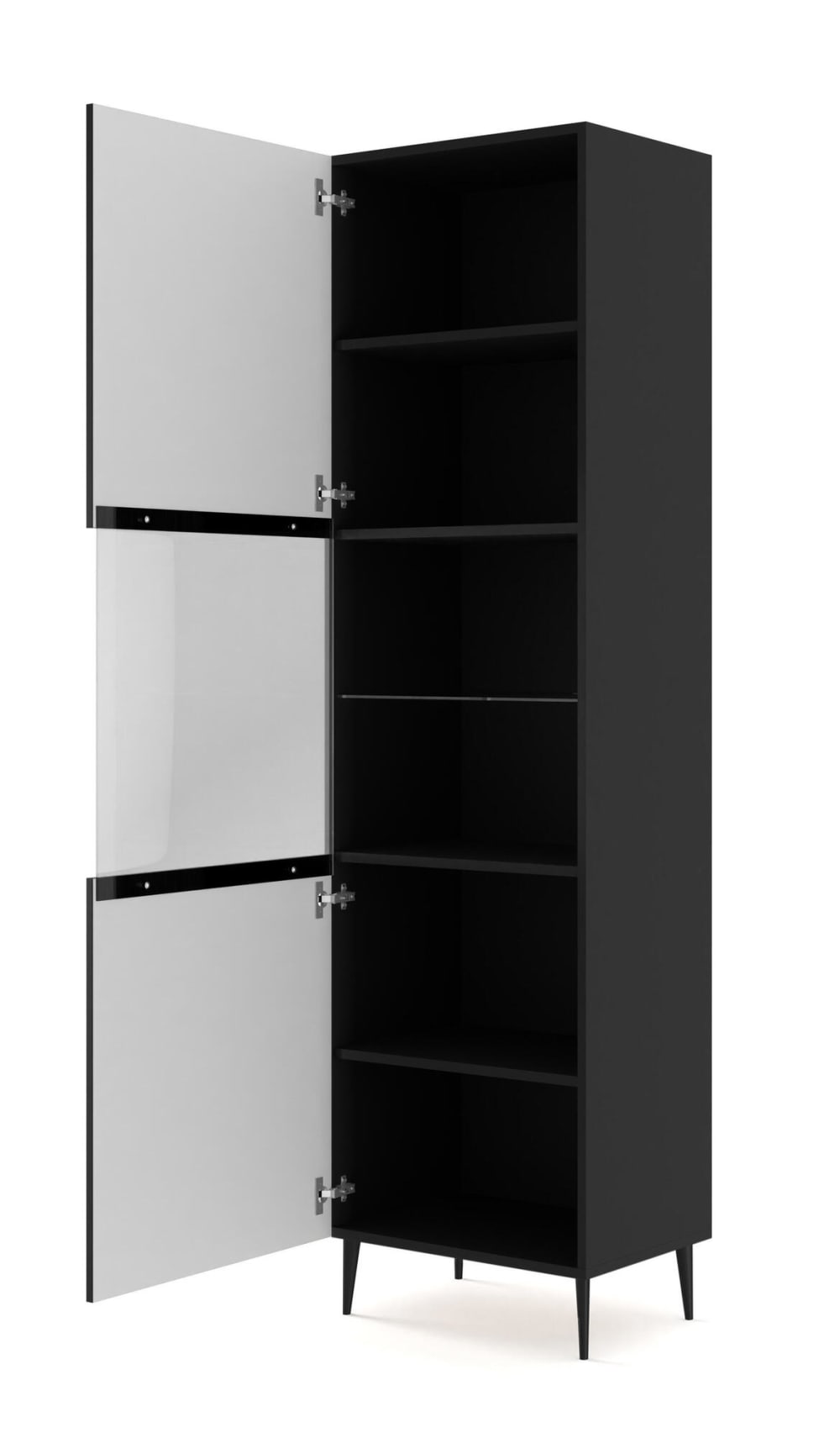 Vitrine Schwarz 60 x 42 x 215 cm - Maisons Du Monde