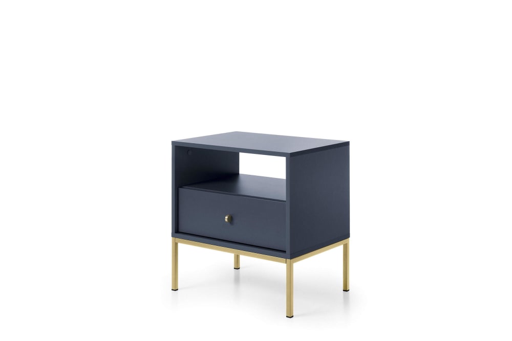 table de chevet coloris - bleu