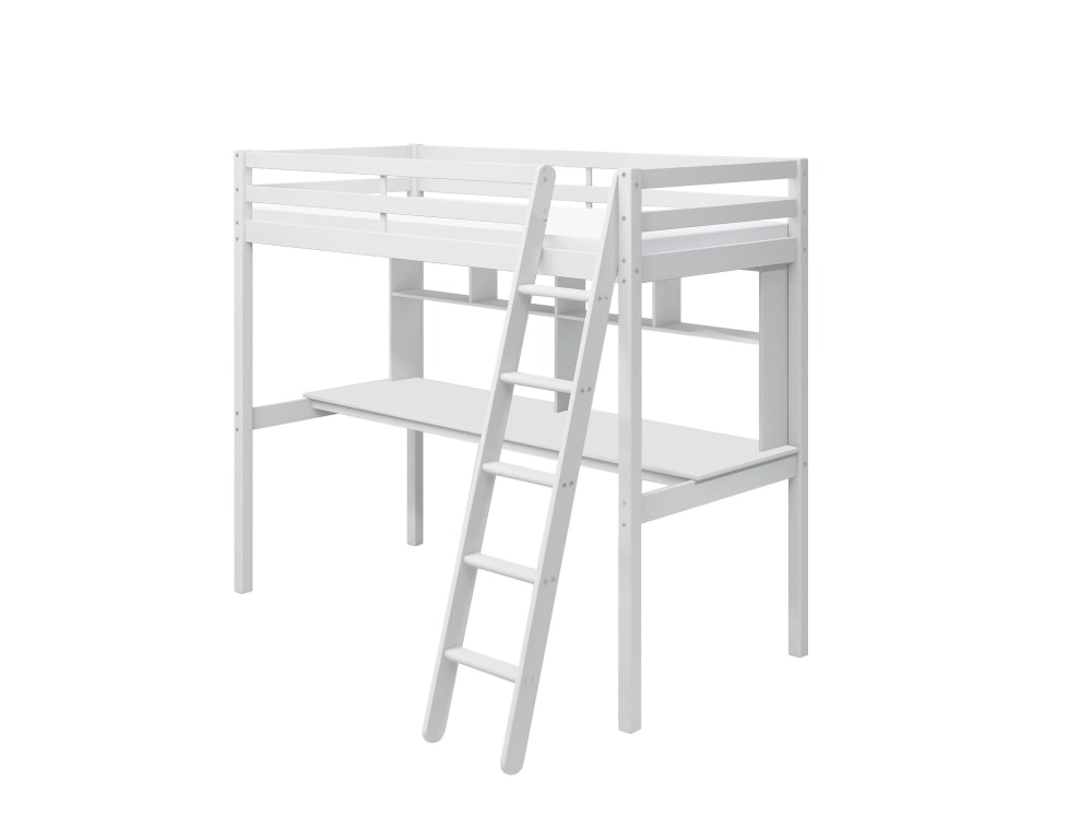 Lit mezzanine en pin - massif