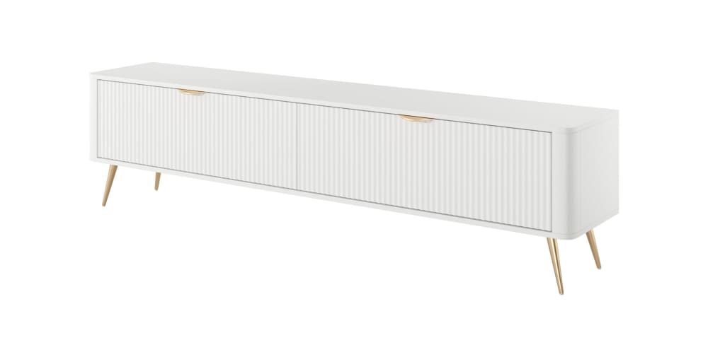 Meuble TV coloris blanc
