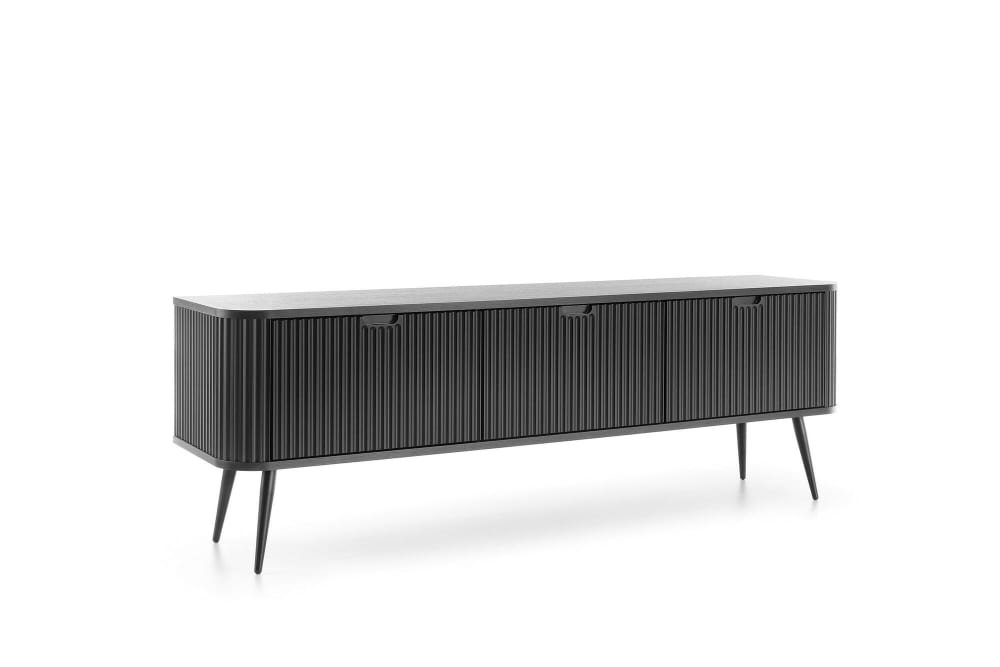 Meuble TV coloris noir - 168