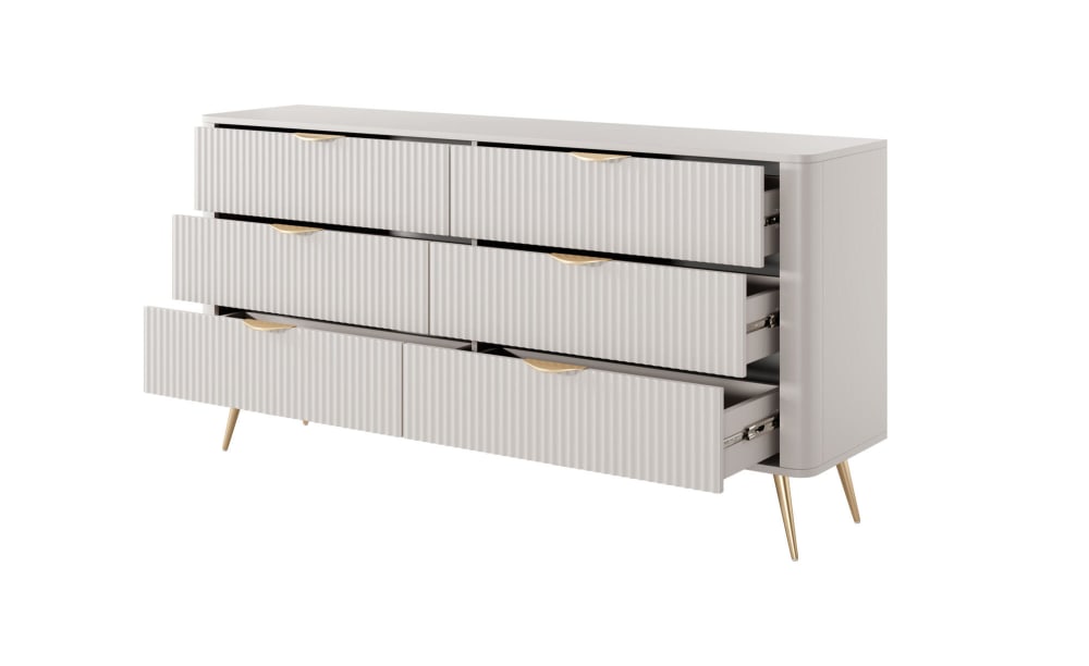 Kommode Weiß 163 x 38 x 81 cm - Maisons Du Monde