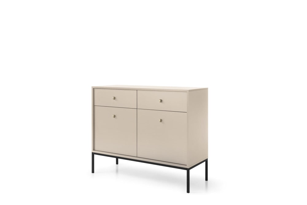 Furnlux Sideboard Beige 104 x 39 x 83 cm style modern Beige Spanplatte
