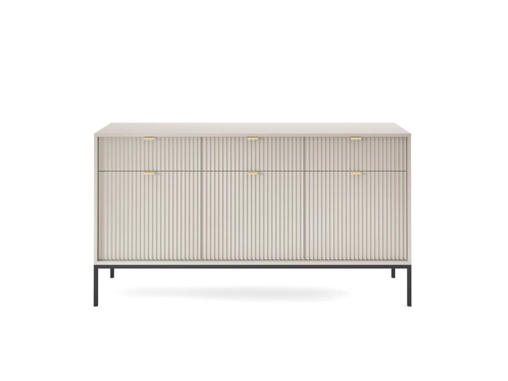 Sideboard Beige Schwarz 154 x 39 x 83 cm - Maisons Du Monde