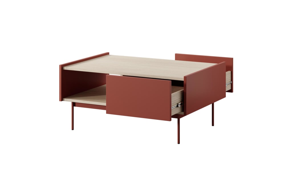 Couchtisch Rot 97 x 65 x 45 cm - Maisons Du Monde