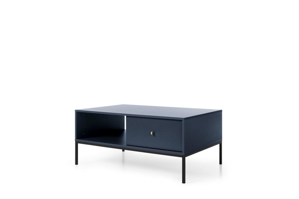 Table basse coloris bleu