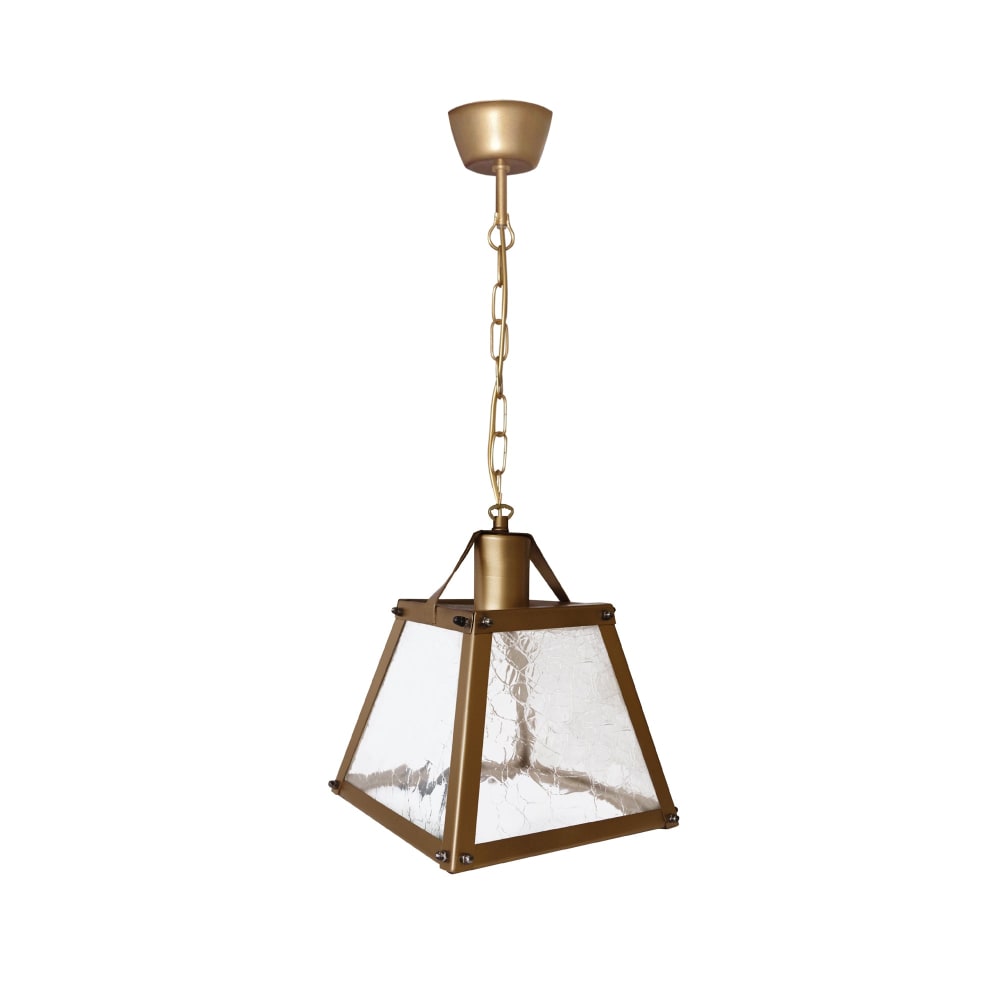 Suspension métal cable Pyramide bronze D20cm — vue 4