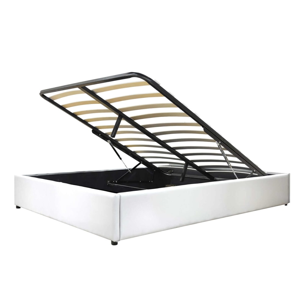 Lit coffre en simili - cuir