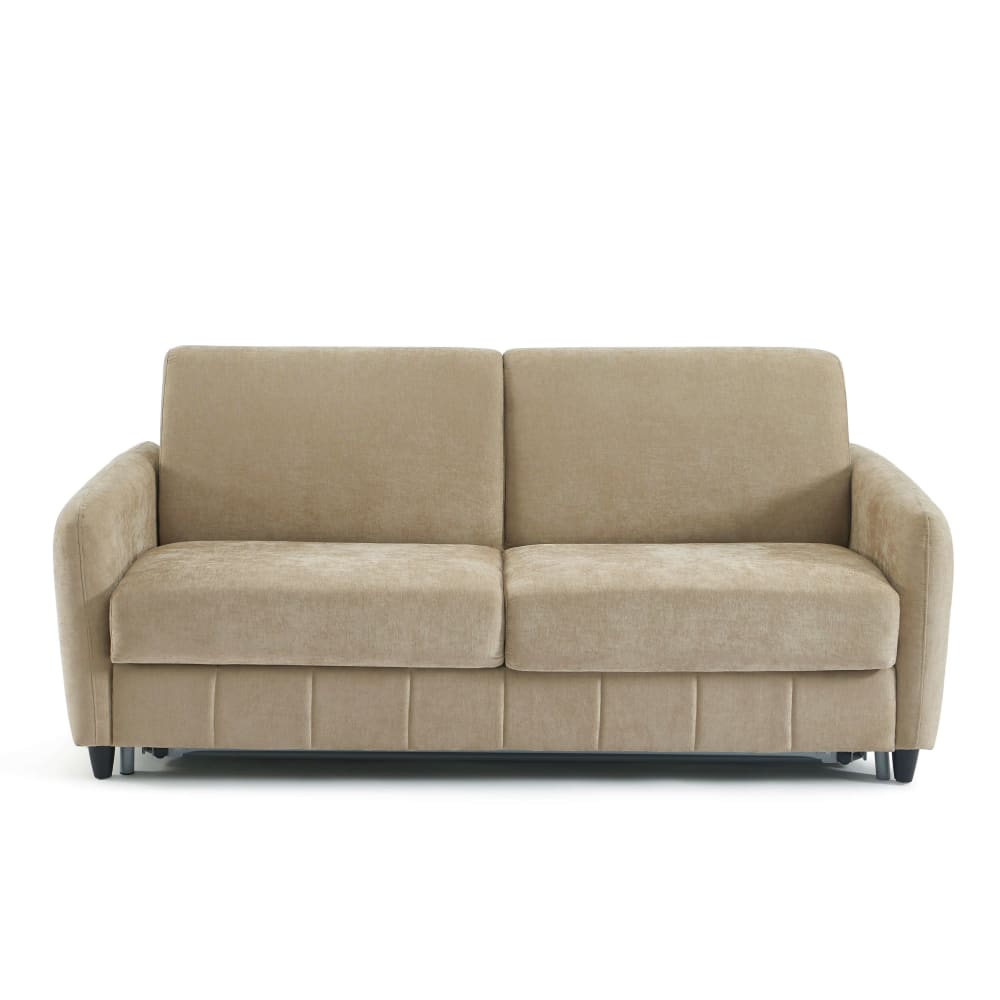 Canapé droit convertible - taupe