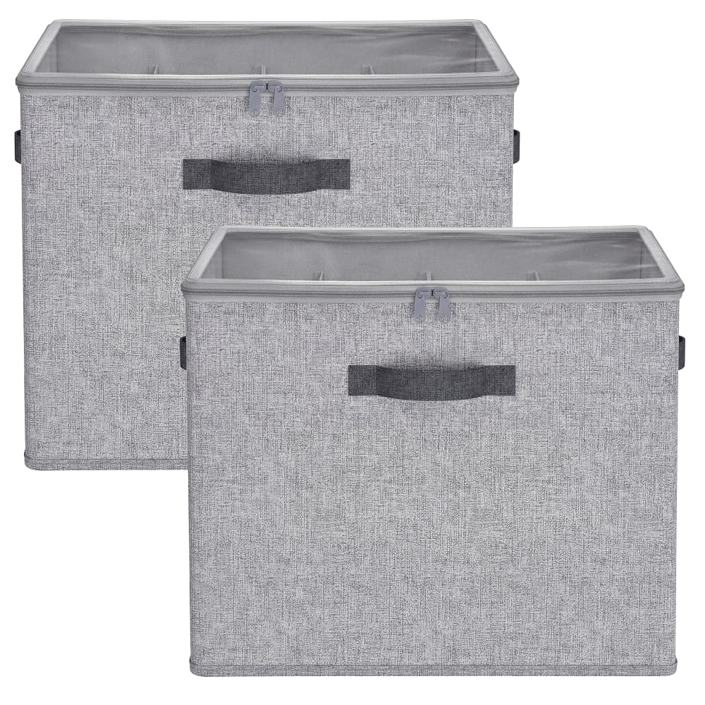 Meuble à chaussures séparateurs réglables empilable lot de 2 gris Meuble à chaussures séparateurs réglables empilable lot de 2 gris